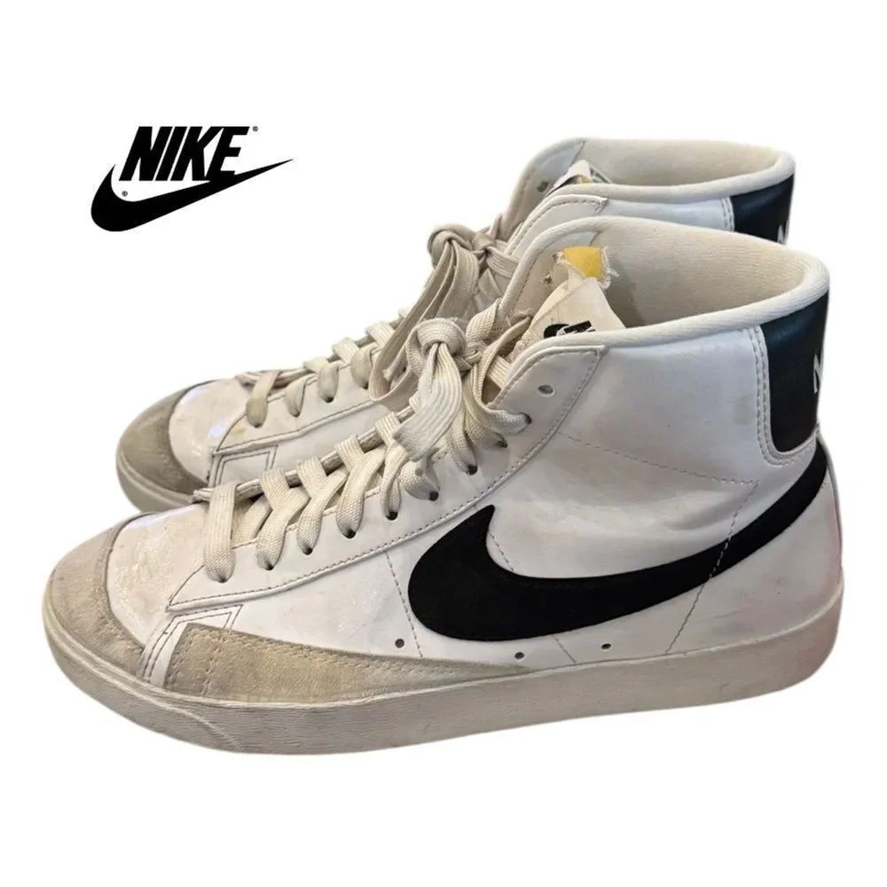 Nike Women’s Blazer Mid '77 Next Nature 'White Black' Sneakers 8.5
